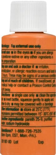 Betadine Solution Antiseptic, 0.5 oz