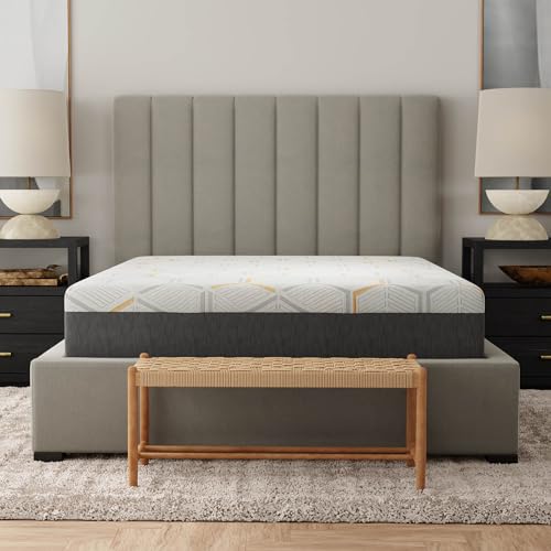 Blissful Nights 12 Inch Twin XL Copper Infused Cool Memory Foam Mattress Developed for Adjustable Bed Bases with Medium Firm Feel Support and CertiPUR-US Certified (Twin XL)