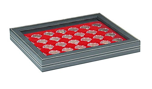Coffret pièces 2 Euro Lindner NERA M Plus avec 35 cases de 32 mm
