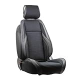 1 Sitzbezug für Vordersitze + Kopfstütze für Fahrer oder Beifahrer, Schaumstoff mit einer Dichte von 18 mm. Es ermöglicht Ihnen eine bequeme Sitzposition beim Fahren zu haben und gleichzeitig Ihren Sitz zu schützen. Diese Sitzauflage ist sehr bequem mit einem weichen Futter.