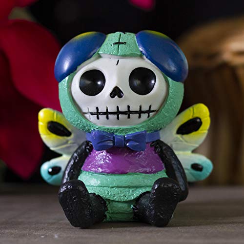 Furrybones Summit Collection Dragonfly Tombo Figurine Decorative Signature Skeleton In Colorful Dragonfly With Cute Wings Costume 3 Inch Tall Collectible Statue #TOP1