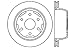 StopTech 127.66045L Sport Drilled/Slotted Brake Rotor (Rear Left), 1 Pack