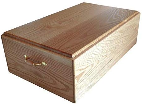 Pinnacle Handmade Pet Casket for Dogs – Wooden Burial Pet Coffin for Dogs & Cats Funeral – Pet Loss Burial Box Hand Creation by Amish…
