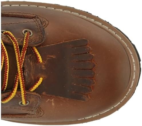 Ad Tec Men's 12" Waterproof Crazy Horse Leather Logger Work Boots | Safety Toe, Electrical Hazard Outsole, Oil Resistant Lug Sole | Image 4
