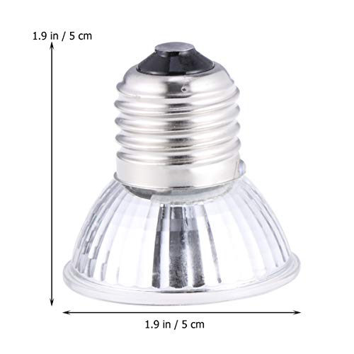 POPETPOP 3PCS Reptile Lamp Bulb UV Light Bulbs Heating Lamp Turtle Basking Reptile Sun Light Bulb 75W uvb+uva3.0 - Image 9