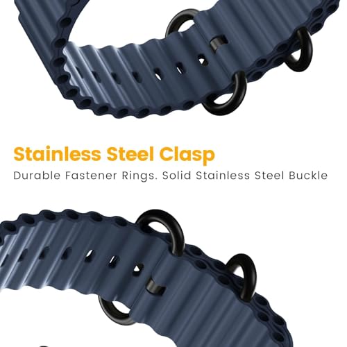 Bracelet Ocean pour Fenix 6 silicone montre Forerunner Epix - 4
