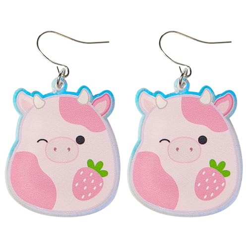 LUV HER Squishmallows Earrings Gift Sets - Hypoallergenic Nickel-Free - Ideal Gifts for Girls' Parties, Costumes Ages 8+2