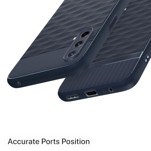 Image of Pikkme Back Cover for Oneplus Nord CE 5G Camera Protection 3D Hexa Cube Design Silicone Protective Bumper Case (Blue)