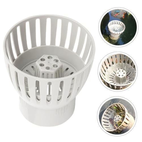 Cesta de skimmer COLLBATH para recolectar hojas y residuos con drenaje integrado 3