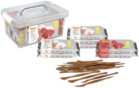 Jovi- Baúl modelaje + 7pastillas Pasta, Color Blanco/Terracota (8...