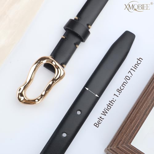 Women thin Leather Belts for Jeans Pants4