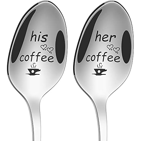 Vinsani Engraved Spoons for Couples Gift Cover