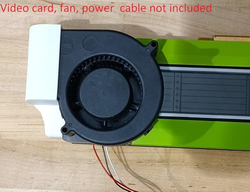Tesla P40 P100 V100 K80 M40 Blower Fan Cooling Kit - for 97x33mm Fans - Includes Shroud, Bolts, & Wrench