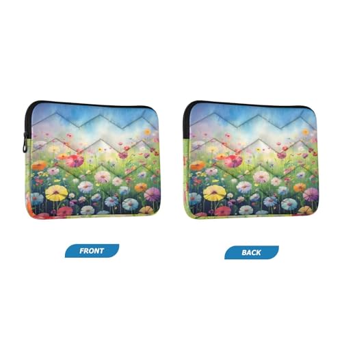 Funda para portátil 13-14 pulg flores impermeable y resistente miniatura 2