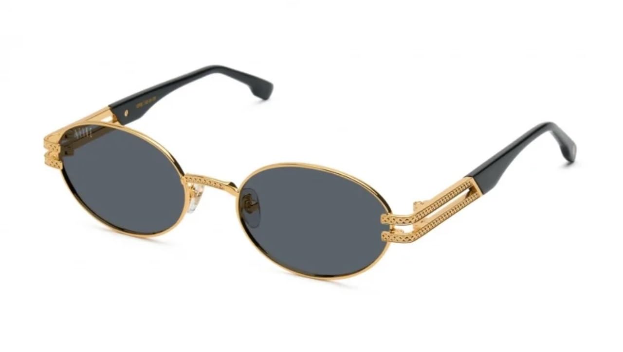 Amazon | [9FIVE] 国内正規品 EYEWEAR LOTUS Black & 24K Gold