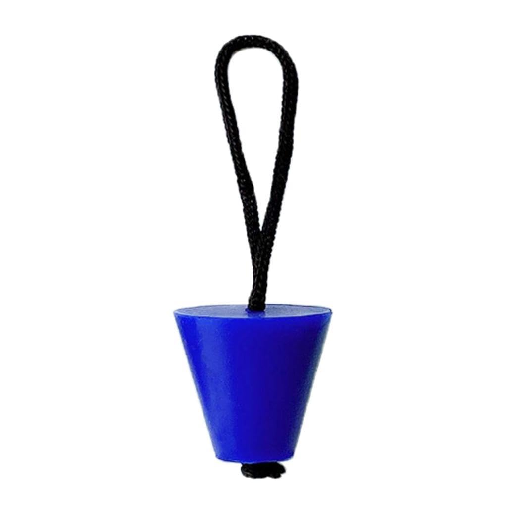 Neaxgeandx Blue, 40X38x20mm Rubber Kayak Canoe Boat Scupper Plugs Drain Holes Stopper For Rope