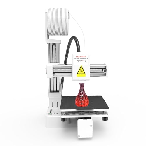 Tomvorks EasyThreed K10 Mini Impresora 3D para Niños Principiantes, Máquina de Impresión de 100x100x100mm para Educación Doméstica (Enchufe Europeo)