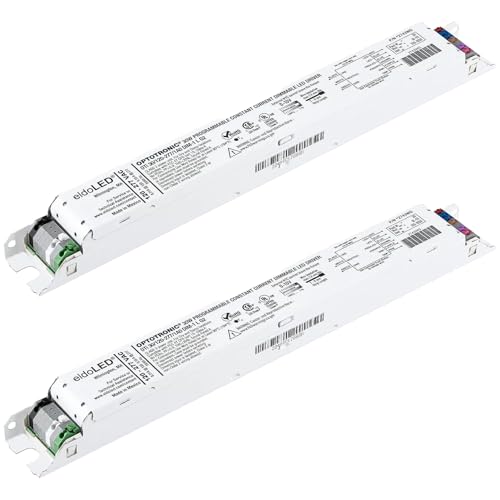 Image of Pack of 2 - eldoLED *2743WG OPTOTRONIC 30W Constant Current 0-10V Dimmable LED Driver, Programmable Linear OTi 30 /120-277 /1A0 DIM-1 L G2 - Replacement /Compatible with Osram 57433