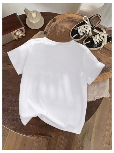 Toddler Girl's Graphic Print Tee Shirt Round Neck Short Sleeve T Shirts Summer Cute Trendy Tops2