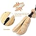 EchoDone Pair of 2 Way Wood Shoe Trees for Men Shoe Stretcher Adjustable Unisex Shaper for Shoe Large Size for Men and Women, Women's Size 10 to 13.5 Man's Size 9 to 13