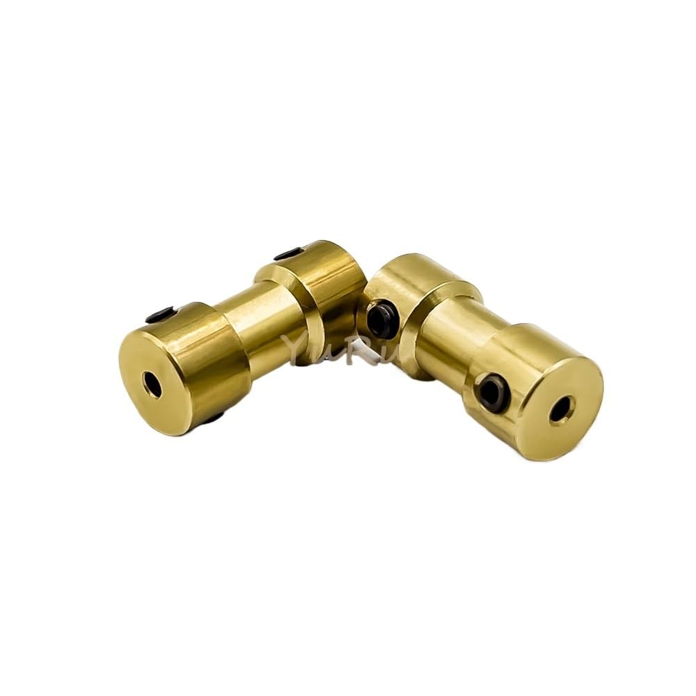 Bgzhtmg 3.17Mm To 3.17Mm 1Pc D9l20 Brass Rigid Coupling Bore 2/2.3/3/3.17/4/5/6Mm With Top Wire For Vehicle Ship Aircraft Model Parts Shaft Motor(3.17Mm To 3.17Mm)