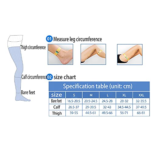 Meias para veias varicosas Meias de compressão para panturrilha fechadas e abertas antiderrapantes e