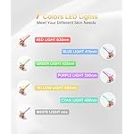 Light Based Face-Neck-Massager - 7 Color Portable Facial Massager for Skin Care, Rose Gold - Image 3