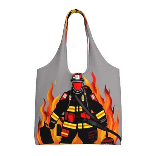 Sac fourre-tout pompier en toile imprimée le cadeau parfait pour maman