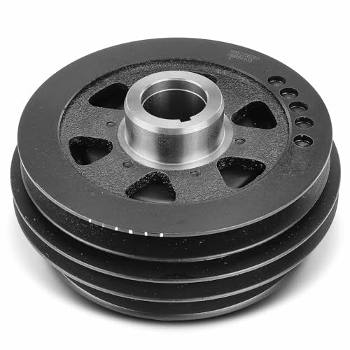A-Premium Engine Harmonic Balancer Crankshaft Pulley Compatible with Nissan Frontier 1998-2004, Xterra 2000-2004, L4 2.4L, Replace# 123033S500, 123039WA0A