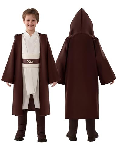 Spooktacular Creations Kids Knight Costume, Boys Tunic Hooded Cape, Halloween Cosplay Robe...