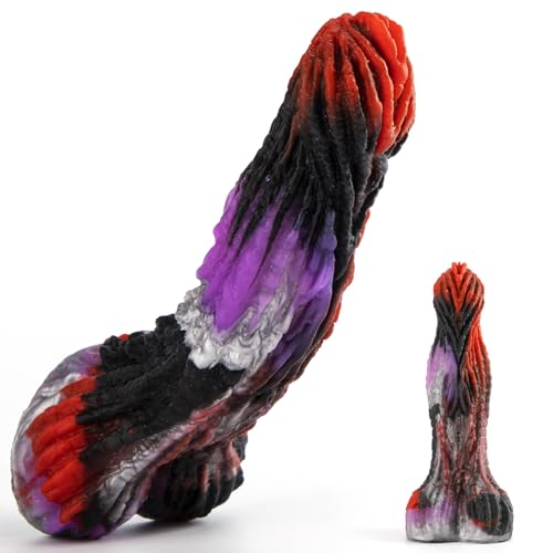 Dragon Sex Toys Purple 7 inch Monster with Suction Cup Fantasy Huge Silicone Butt Plug Anal for Women and Men Prostate Massager Adults BBC