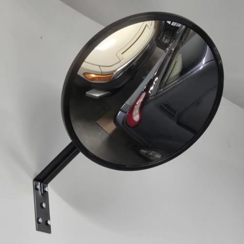Narremcoy 12 inch Acrylic Convex Mirror, Adjustable Wide Angle View Indoor Security Mirror, Corner Security Blind Spot for Warehouse, Office, Parking Garage and Traffic Safety by Narremcoy - Image 8