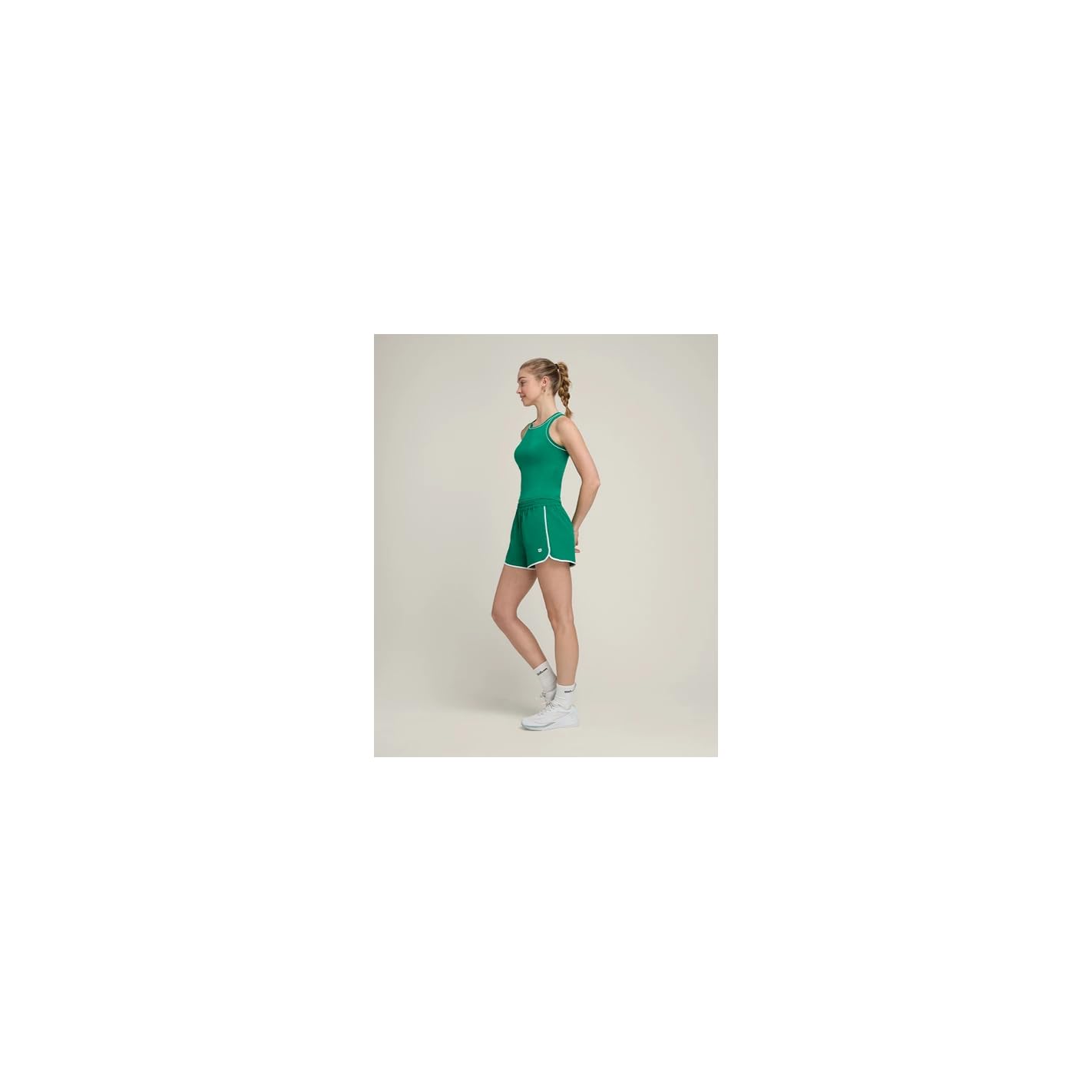 WILSON Short Femme Team Short Vert/Blanc PE 2024