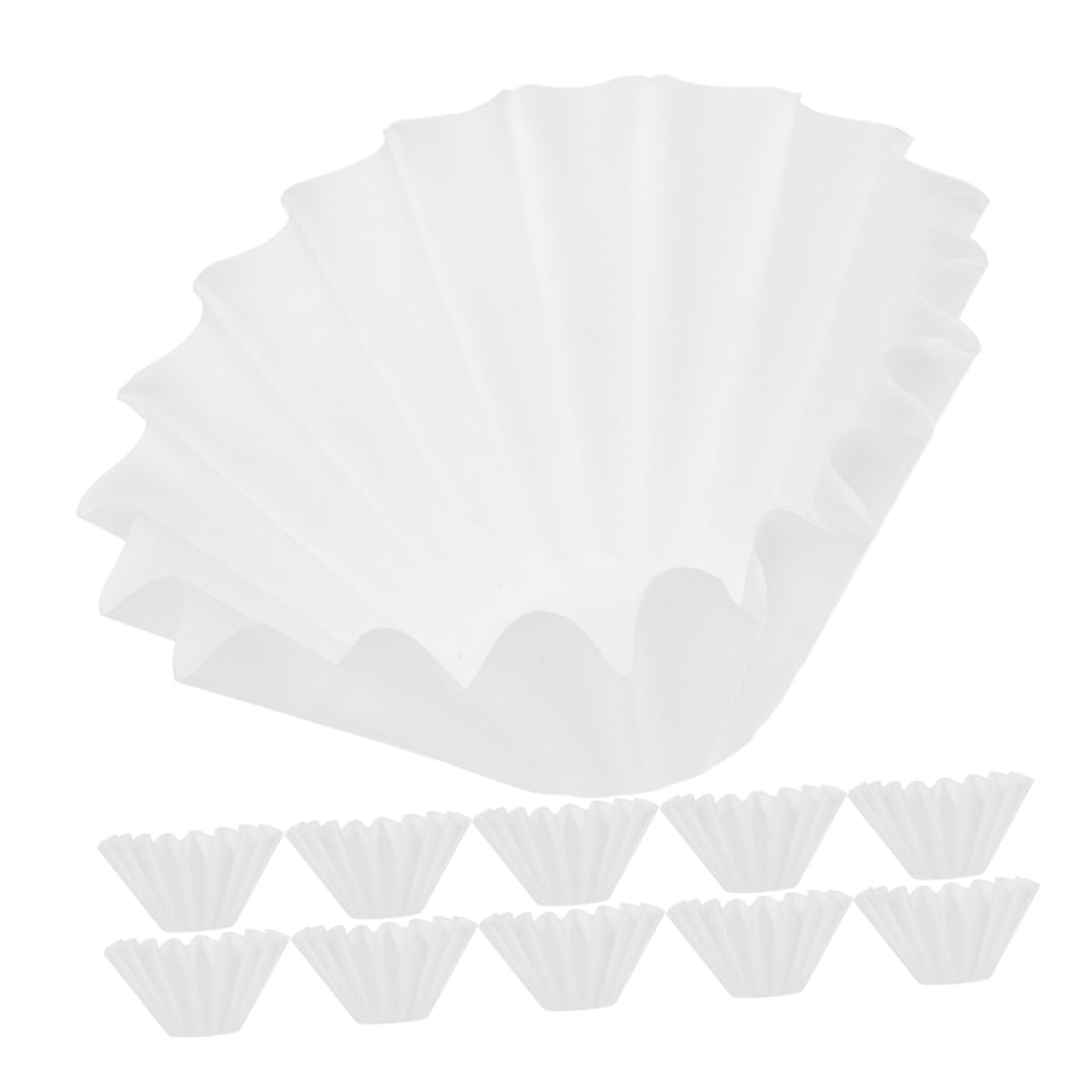 Zerodeko 100Pcs Coffee Filters for and Paper Filters for Espresso Machines Easy to Use Excellent for Daily Brewing Needs