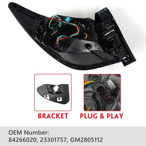 Huray Right Outer Tail Light Fit for Chevy Traverse 2013-2017 RH by Huray - Used condition - Image 3
