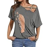 1.Material: damen sommer t-shirt oberteile ist aus hochwertigen materialien gefertigt, weich, elegant, hautfreundlich und langlebig genug für den alltag. stilvolles und modisches design machen Sie attraktiver und charmant. 