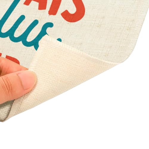 Sets de table en lin avec blague rigolote idée cadeau crémaillère - 5