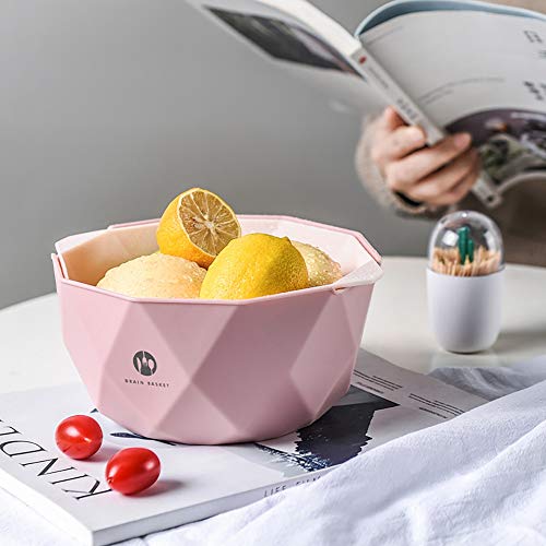 CESUO Kitchen Colander Bowl Pasta Strainer Bowl, Fruit and Vegetable Colander, Double Layered Drain Basin and Basket… - Afbeelding 4