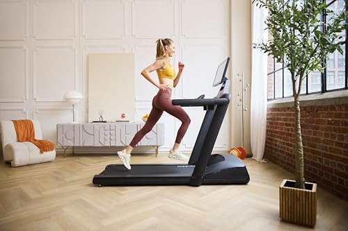 Image of Aviron Victory Treadmill with 22 inch HD Touchscreen. Access to Game-Based Workouts, Streaming, and Classes. Low-Impact 4 inch Step-Up Deck, 3.5 CHP Motor, Up to 12.5 MPH and 12% Incline, Black