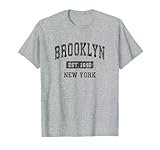 Brooklyn New York NY Vintage Sports Design Black Design T-Shirt