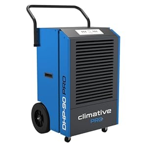 Climative Bautrockner 90 L/24h DHP-90 PRO Luftentfeuchter Raumentfeuchter Industrie 1260W 850m³/h Auto Defrost Heißgas Profi Serie bis 180 m²