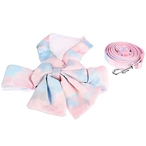BESPORTBLE Cat Harness Escape Cat Walking Leash Kit Bowknot Vest Harness and Leash Set