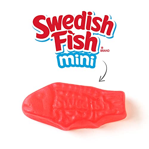 Swedish Fish Mini Soft & Chewy Candy, Family Size, 4 - 1.8 Lb Bags #TOP3