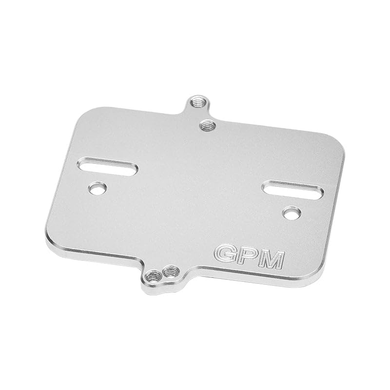 Aluminum 7075 Alloy Electronic Mount Plate for Traxxas 1:16 Mini Maxx 4WD 107154-1 / Mini XRT VXL-3S 108076-1 Monster Truck Upgrades - Silver