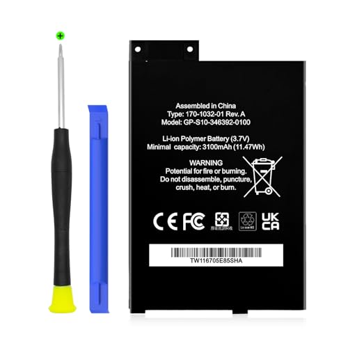 Image of Battery for GP /S10 /346392 /0100, (2025 Upgraded) 3100mAh Ultra High Capacity Li-Polymer Battery Replacement for K3 S11 /GTSF /01A K3 170 /1032 /00 170 /1032 /01 with Repair Tool Kit