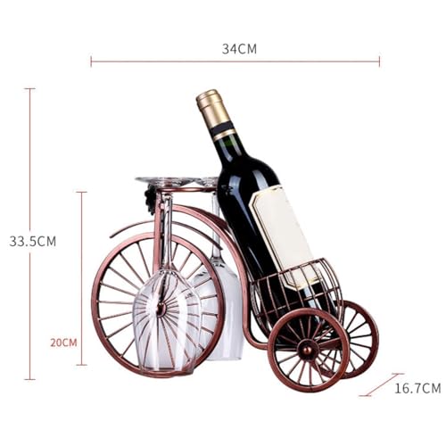 Soporte para Botellas de Vino de Metal Vintage miniatura 2