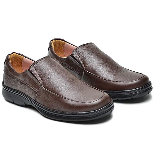 Sapato Social esporte Masculino sola antistress leve legitimo couro bovino soft F500 (41, F500 espor