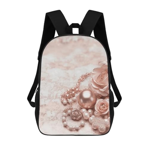 Blush Rose Bookbag - Ultra Lightweight Portable Backpack Work Travel Backpack for Men Women Fits 16 Inch Notebook