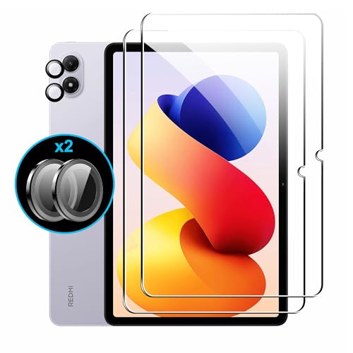 Fhyeugfy [2+2 Pack ] for Redmi Pad 2 Pro Screen Protector with Camera Lens Protector,12.1 inch,Tempered Glass Film,HD Clear,Anti-Scratch,Bubble Free