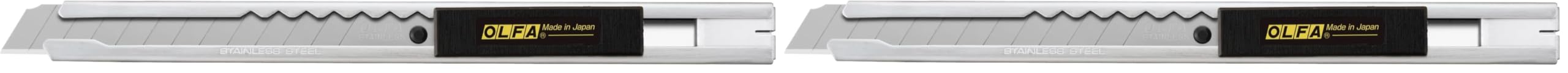 Olfa SVR-1 Cutter Cuchilla y Mango de Acero Inoxidable (Paquete de 2)